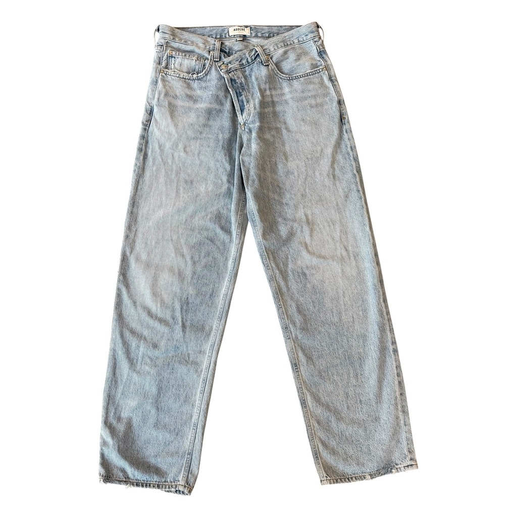 AGOLDE Criss Cross High Rise Straight Leg Light Wash Denim Jean Size 29
A097-983 - Picture 4 of 16